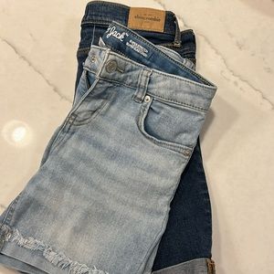 2 for 1 Jean Shorts Abercrombie cat & Jack
